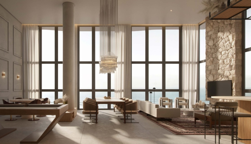 Apartamento com pé direito duplo no empreendimento Doha