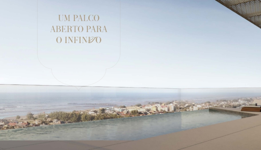 Piscina com borda infinita do empreendimento Doha